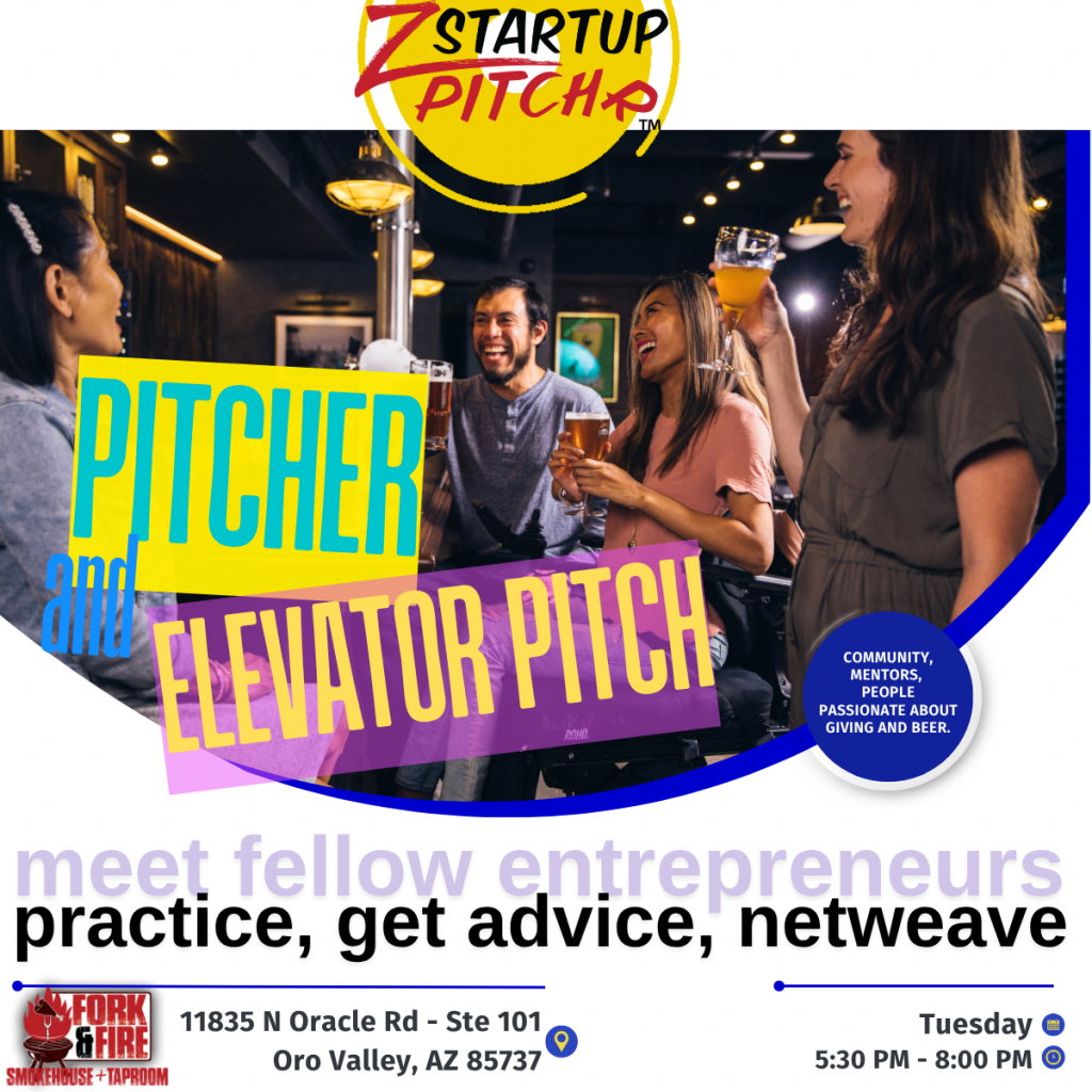 Image referencing the evening Startup PITCHR events